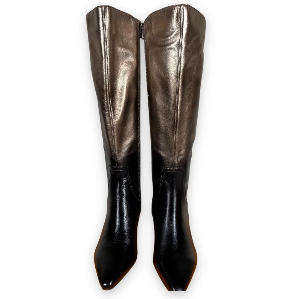 Naturalizer‎ x Live Tinted Deesha Ombre Knee High Boots 7.5W Metallic B